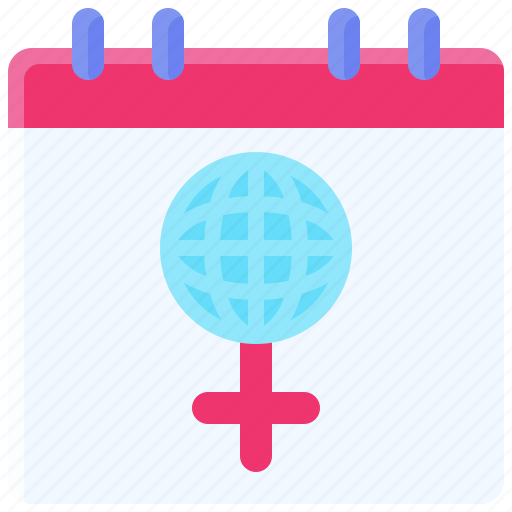 Woman, celebrate, calendar, schedule, feminist icon - Download on Iconfinder