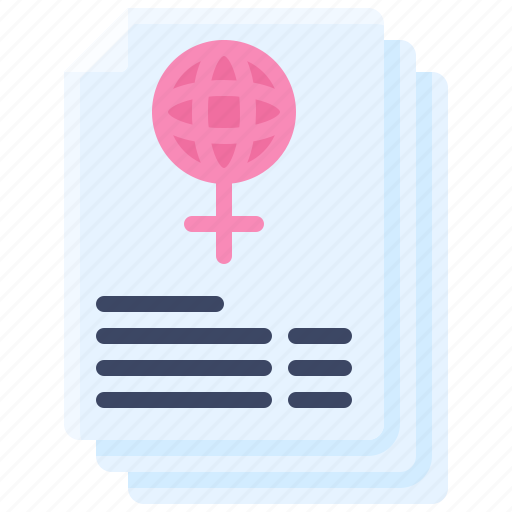 Woman, celebrate, feminist, document, paper icon - Download on Iconfinder