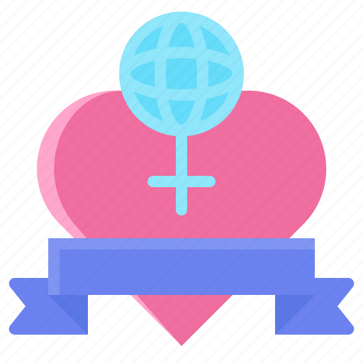 Woman, celebrate, heart, feminist, day icon - Download on Iconfinder