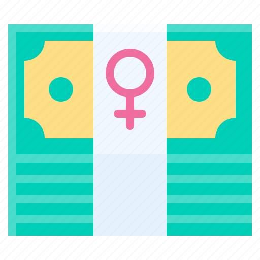 Woman, celebrate, wage, female, feminism, money icon - Download on Iconfinder