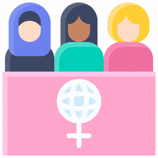 Woman, celebrate, team, people, protesters, female icon - Download on Iconfinder