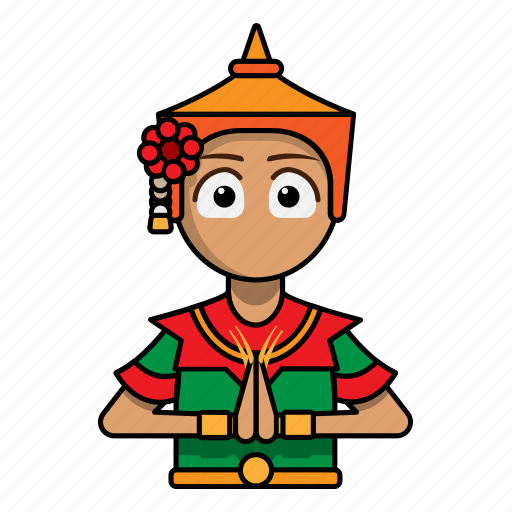 Avatar, culture, dress, thailand, traditional, woman icon - Download on Iconfinder
