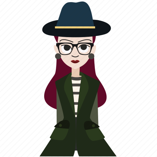 Avatar, eyeglass, girl, hipster, style, woman, women icon - Download on Iconfinder