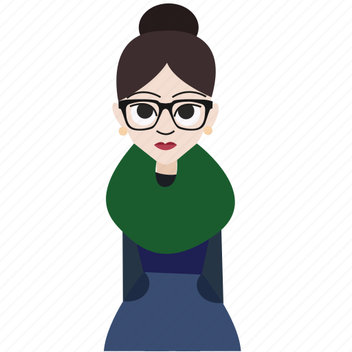 Eyeglass, female, girl, hipster, lens, woman, women icon - Download on Iconfinder