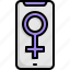 mobile, woman, womens day, feminism, garland, gender, female 