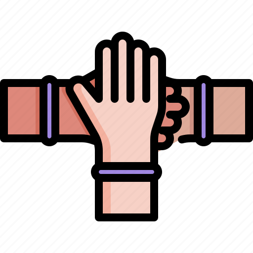 Hand, trust, team, group, together, join, power icon - Download on Iconfinder
