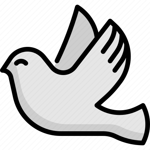 Bird, peace, pigeon, wings, dove, animal, wedding icon - Download on Iconfinder
