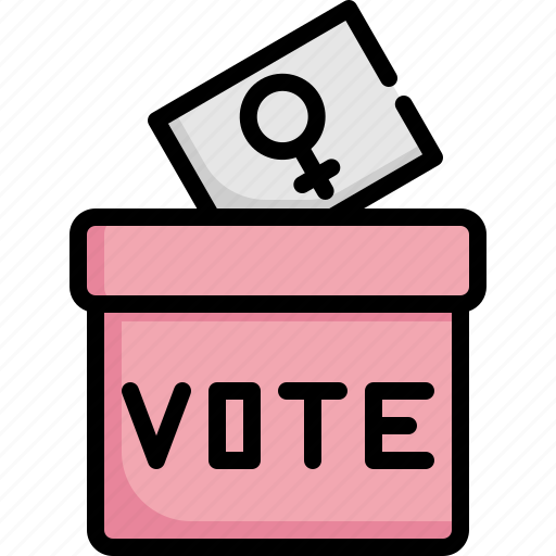 Vote, womens day, ballot box, politician, elections, voting, political icon - Download on Iconfinder