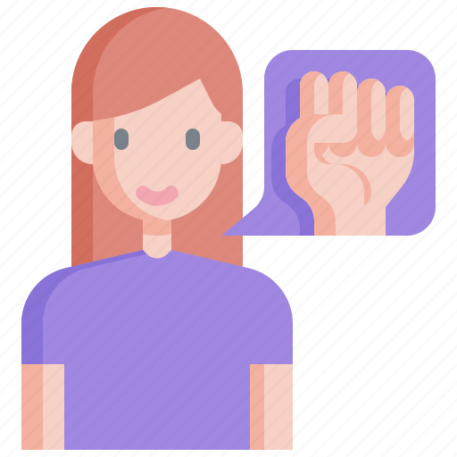 Woman, feminism, fist, power, human rights, vindication, womens day icon - Download on Iconfinder