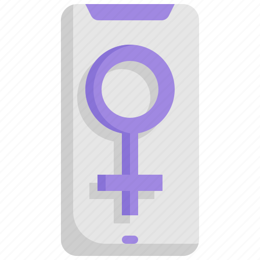 Mobile, woman, womens day, feminism, garland, gender, female icon - Download on Iconfinder