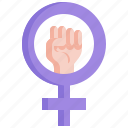 feminism, woman, fist, empowerment, vindication, gender, equality