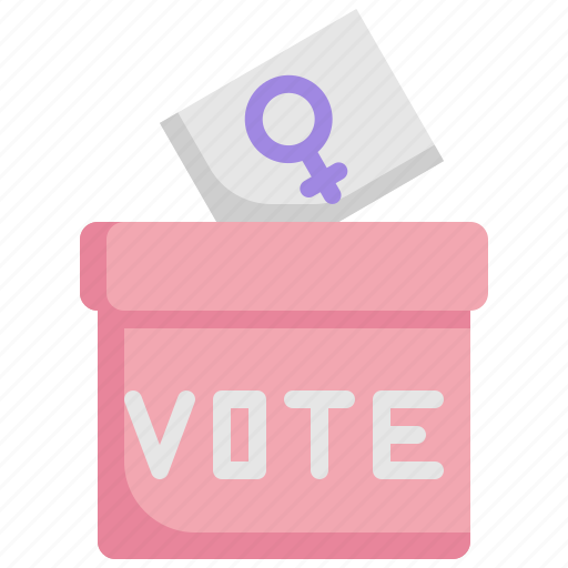 Vote, womens day, ballot box, politician, elections, voting, political icon - Download on Iconfinder