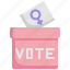 vote, womens day, ballot box, politician, elections, voting, political 