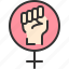 feminism, gesture, hand, simbol 