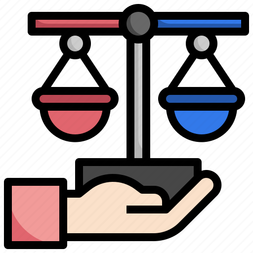 Balance, law, miscellaneous, justice, scale, judge icon - Download on Iconfinder