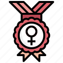 medal, cultures, womens, day, feminist, badge
