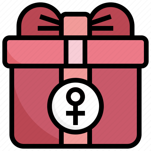 Present, birthday, womens, feminism, miscellaneous icon - Download on Iconfinder