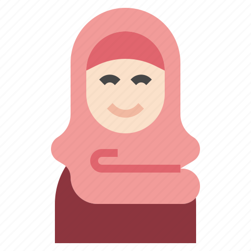 Arab, hijab, muslim, islam, student icon - Download on Iconfinder