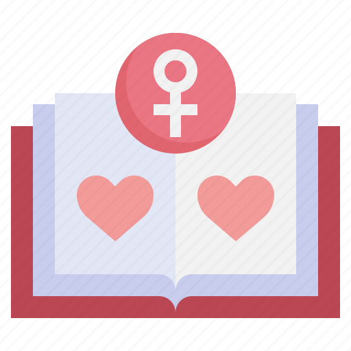 Book, womens, day, education, heart, open icon - Download on Iconfinder