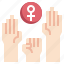 protest, fist, punch, feminism, women 