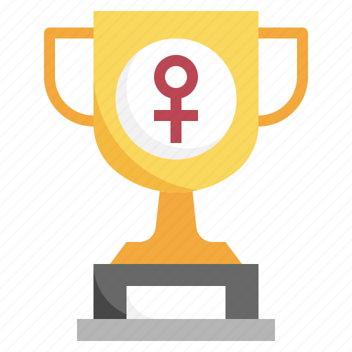 Trophy, womens, day, feminism, equality, award icon - Download on Iconfinder