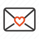 heart, love, mail