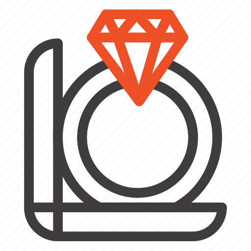 Box, diamond, gift, ring icon - Download on Iconfinder