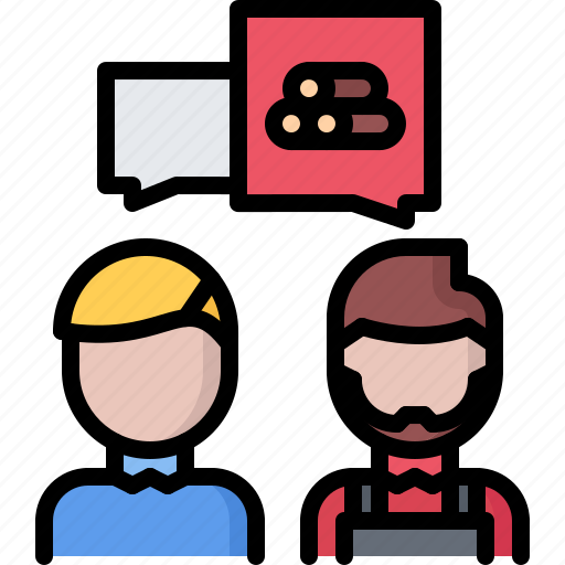 Consultation, people, dialogue, wood, tree, joiner, carpenter icon - Download on Iconfinder