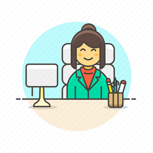 Desk, office, supervisor, work, business, job, table icon - Download on Iconfinder