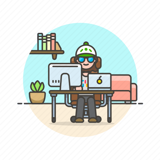 Desk, work, business, job, laptop, office, table icon - Download on Iconfinder