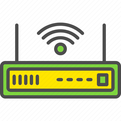 Antenna, communication, internet, lan, modem, router, wifi icon - Download on Iconfinder