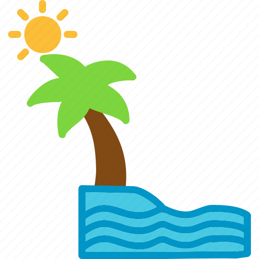 Beach, hawaii, island, paradise, relaxation, vacation icon - Download on Iconfinder