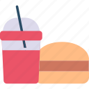 beverage, burger, drink, juice, party, sandwich