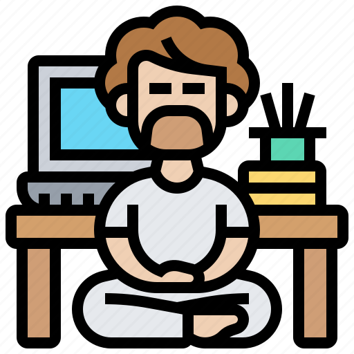 Concentrate, contemplate, meditation, mind, peacefully icon - Download on Iconfinder