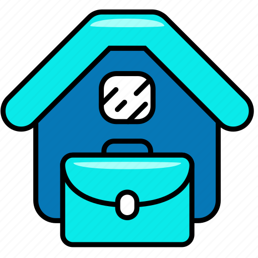 Filled, from, home, house, pandemic, work, working icon - Download on Iconfinder