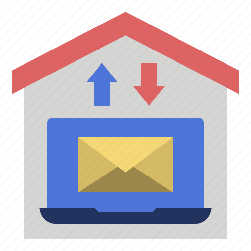 Workfromhome, email, message, mail, communication, send, letter icon - Download on Iconfinder