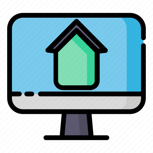 At, home, house, office, work icon - Download on Iconfinder