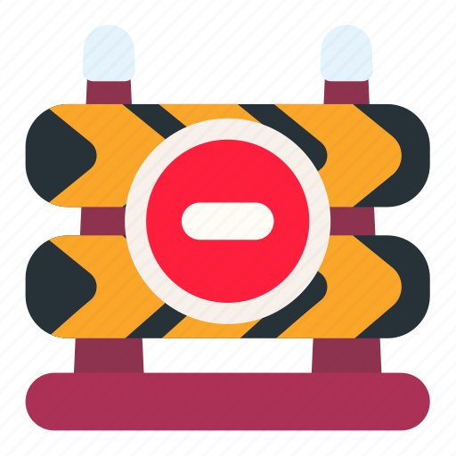 Roadblock, barrier, sign, protection, warning icon - Download on Iconfinder