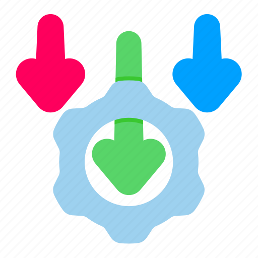 Setting, down, configuration, arrow icon - Download on Iconfinder