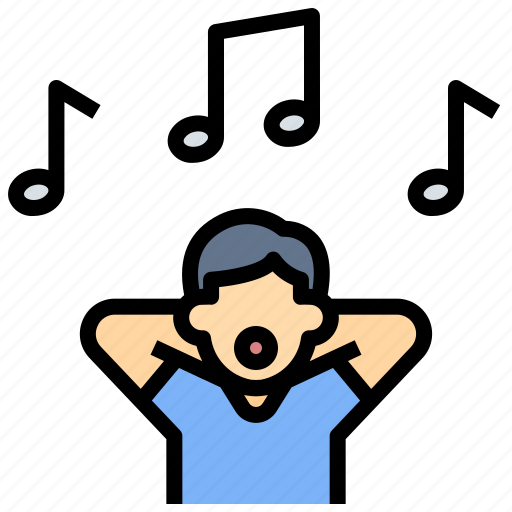 Relax, sing, happiness, hum, procrastinate, rest, good mood icon - Download on Iconfinder