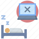 sleep, rest, silent, stop, disconnect, private, turn off