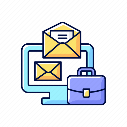 Remote work, mail, newsletter, inbox icon - Download on Iconfinder