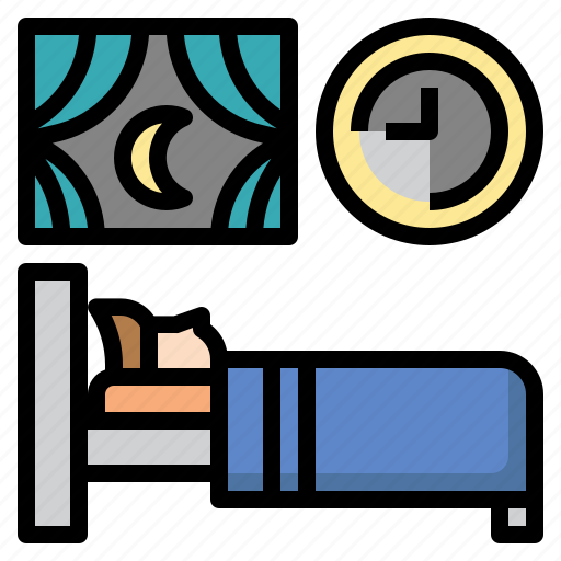 Sleep, bedroom, night, time, rest, nap icon - Download on Iconfinder