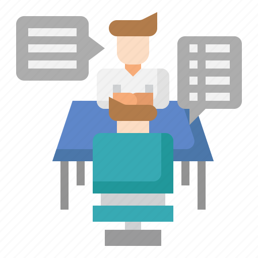 Interview, negotiation, human, resources, business, planning, explain icon - Download on Iconfinder