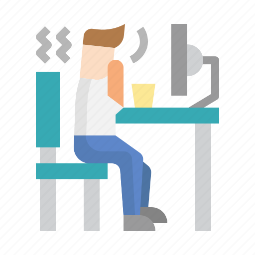 Stress, strain, office, syndrome, headache, worry icon - Download on Iconfinder