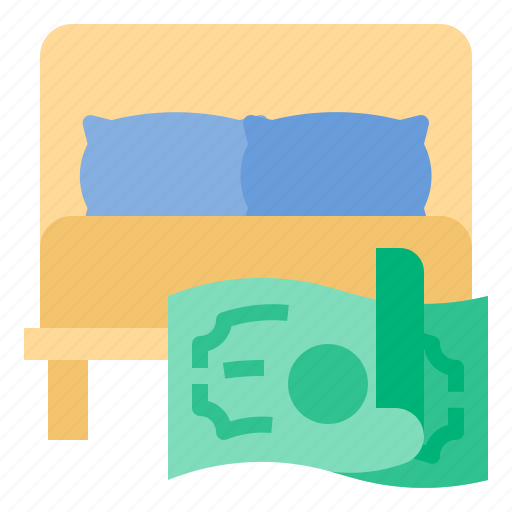 Hotel, bed, travel, vacation, holiday, hostel, expenditure icon - Download on Iconfinder