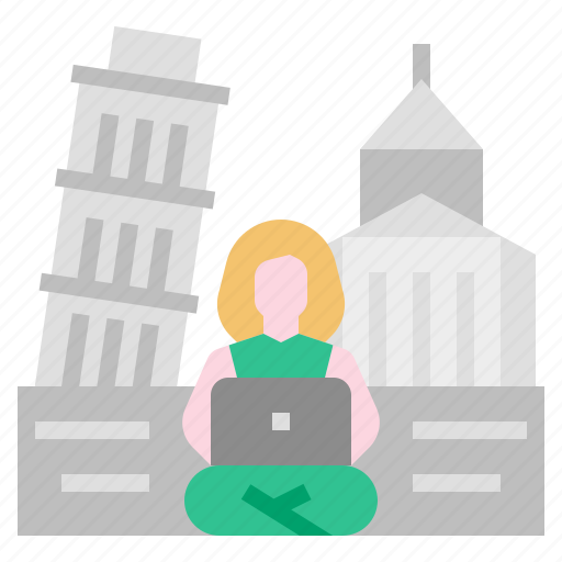 Workation, freelance, staycation, work from anywhere, work remotely, digital nomad, remote working icon - Download on Iconfinder