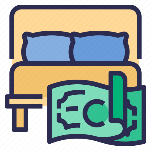 Hotel, bed, travel, vacation, holiday, hostel, expenditure icon - Download on Iconfinder