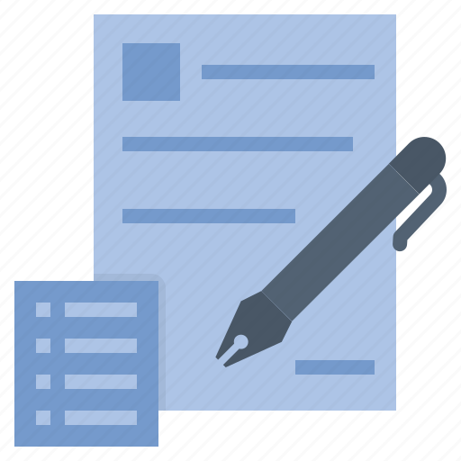 Document, form, paperwork, sign, writing icon - Download on Iconfinder