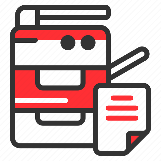 Photocopy, machine, copy, document, duplicate icon - Download on Iconfinder